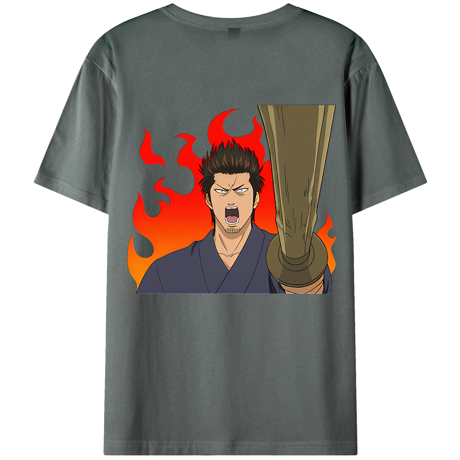 （画像用） ぎんたま 坂田銀時（さかたぎんとき） 神楽 志村新八（しむら しんぱち） GINTAMA Sakata Gintoki Kagura Shimura Shinpachi 綿100％ メンズ半袖Tシャツ（バックプリント） 通気性